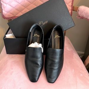 J crew leather loafers